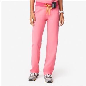 Figs Livingston Neon Pink Basic Scrub Pant
